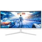 Philips 34M2C5601QA/00 компютърен монитор 86,4 см (34") 3440 x 1440 пиксела Бяла