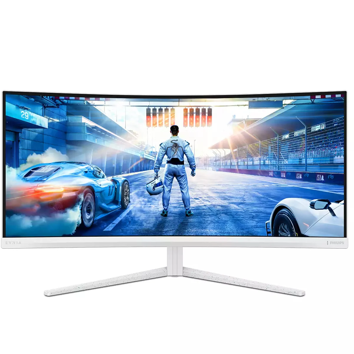 Philips 34M2C5601QA/00 компютърен монитор 86,4 см (34") 3440 x 1440 пиксела Бяла