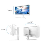 Philips 34M2C5601QA/00 компютърен монитор 86,4 см (34") 3440 x 1440 пиксела Бяла
