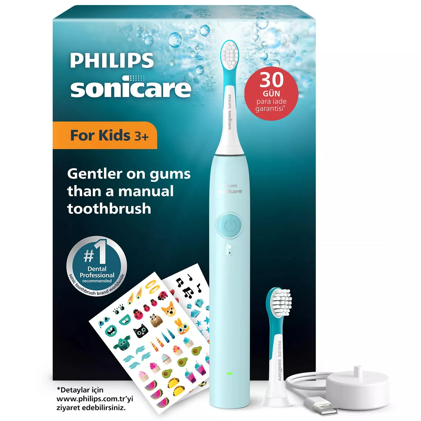 Philips Sonicare For Kids HX6500/03 електрическа четка за зъби Дете Sonic четка за зъби Примкар