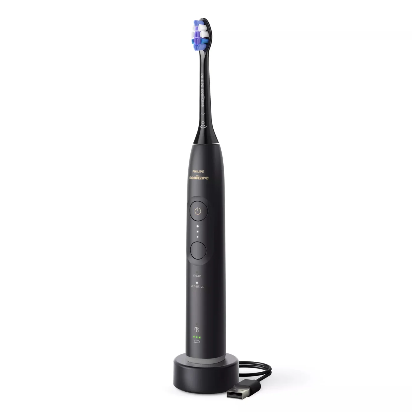 Philips Sonicare 6100 series HX7401/11 електрическа четка за зъби За възрастни Sonic четка за зъби Черен